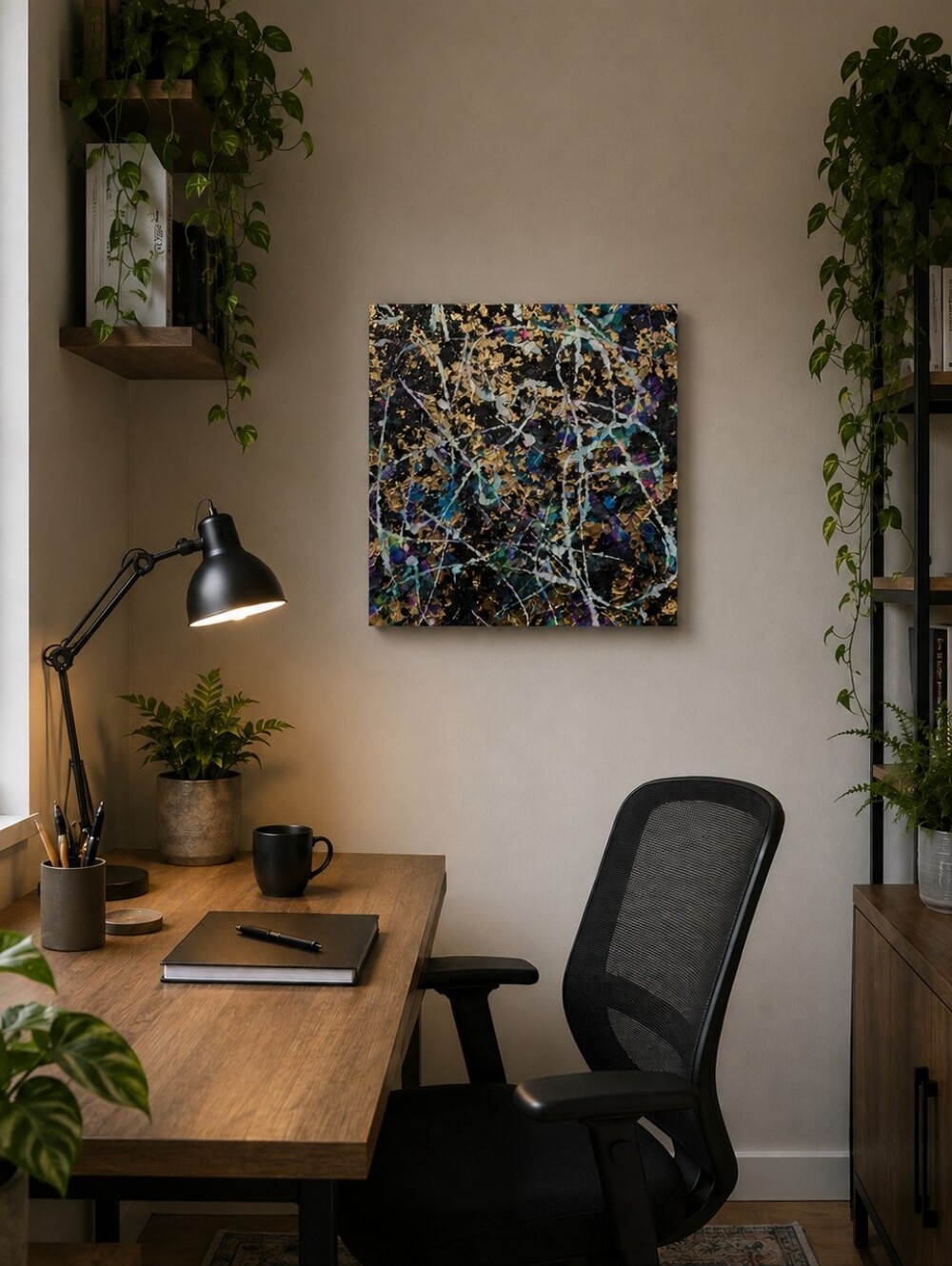 HANDCRAFTED Abstact Painting HANDMADE Artwork HANDPAINTED Texture Wall Art Decor